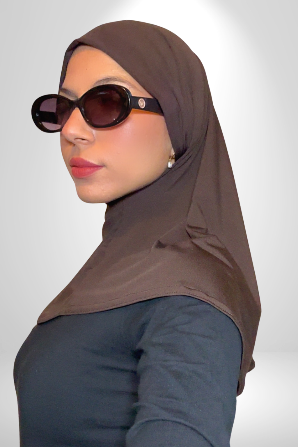 Cagoule 3 en 1 marron - Izifhijab