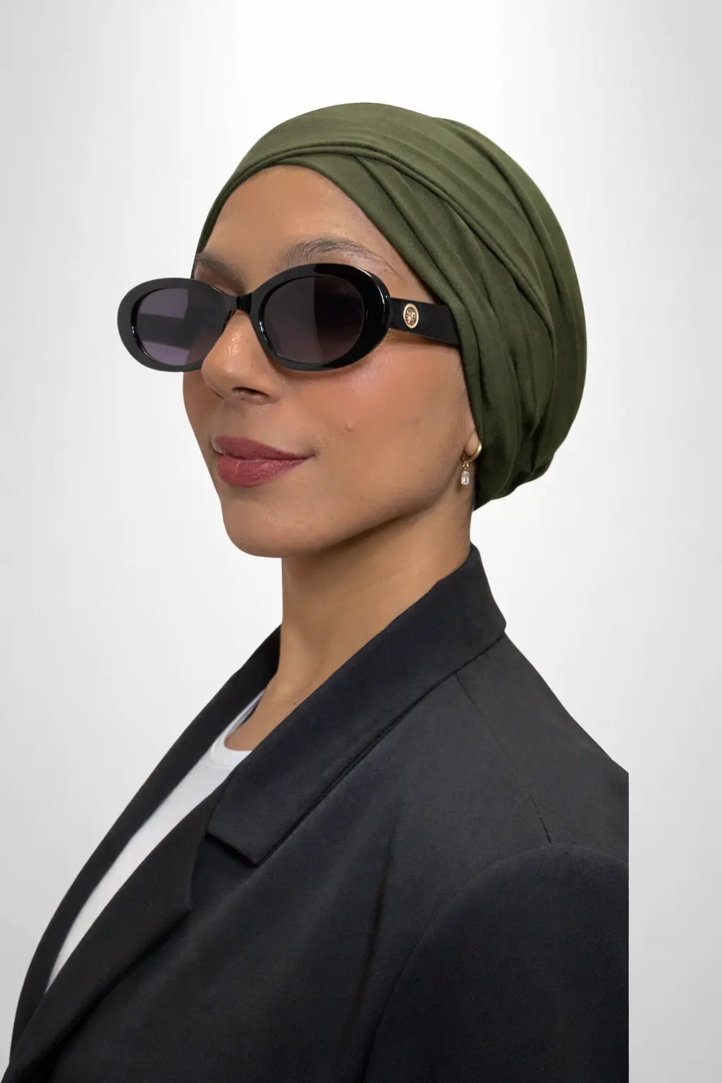 Bonnet turban kaki Izifhijab
