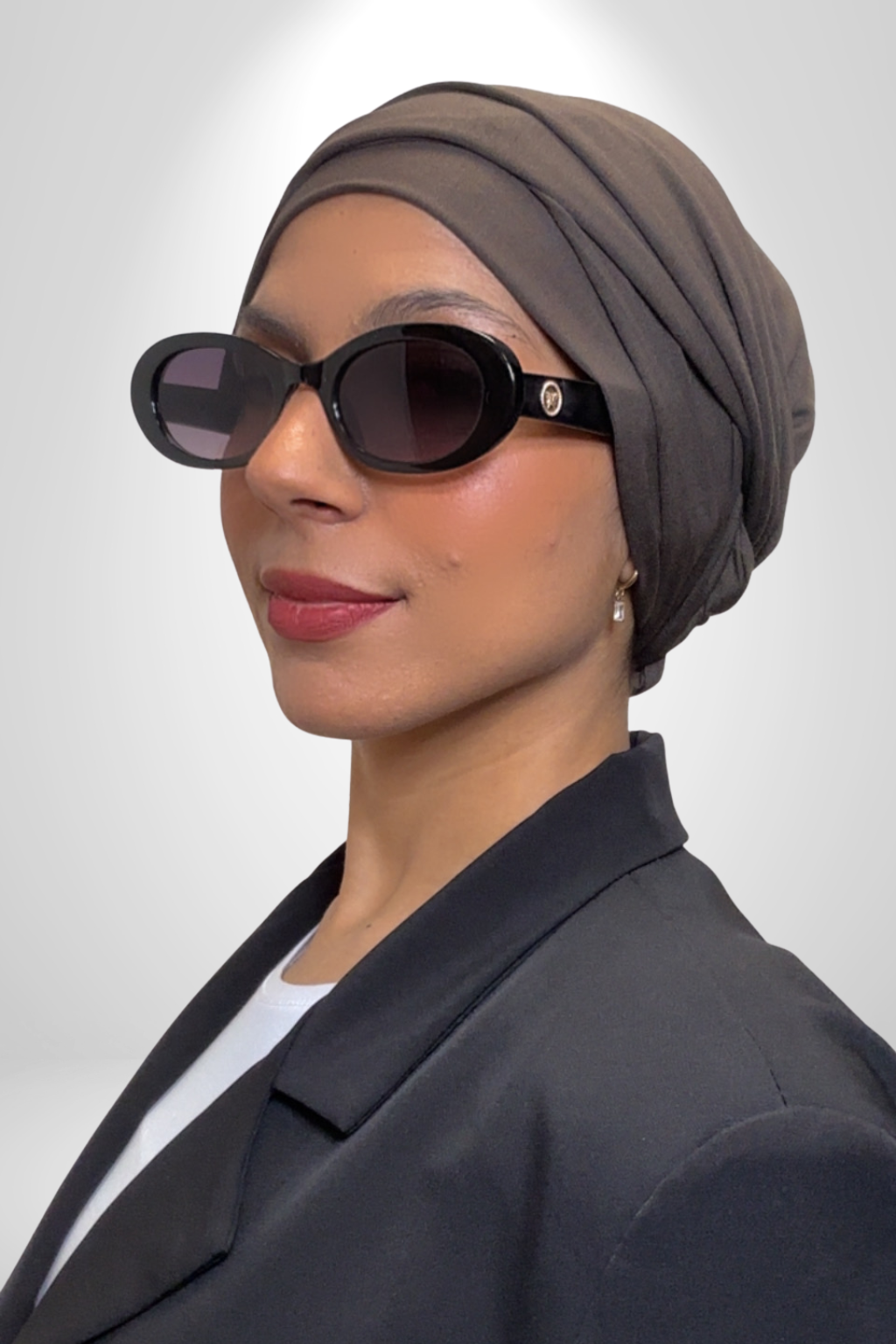 Bonnet turban marron - Izifhijab