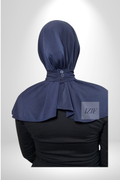 Cagoule Boutonné bleu marine - Izifhijab
