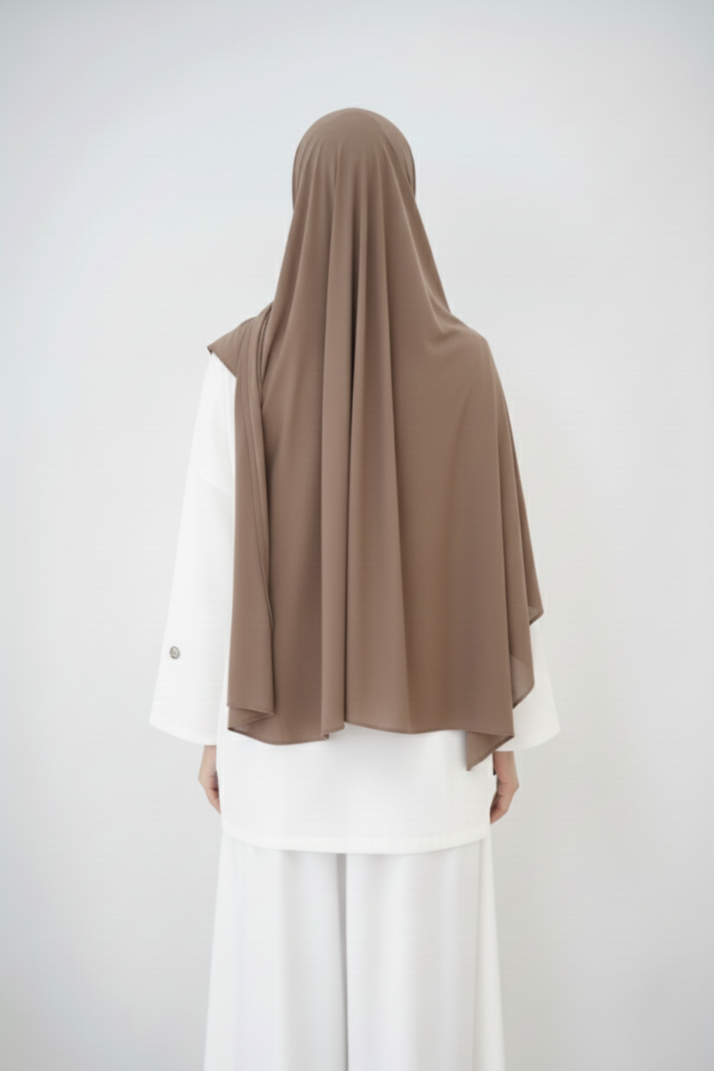 Hijab Jersey Premium Taupe foncé - Izifhijab