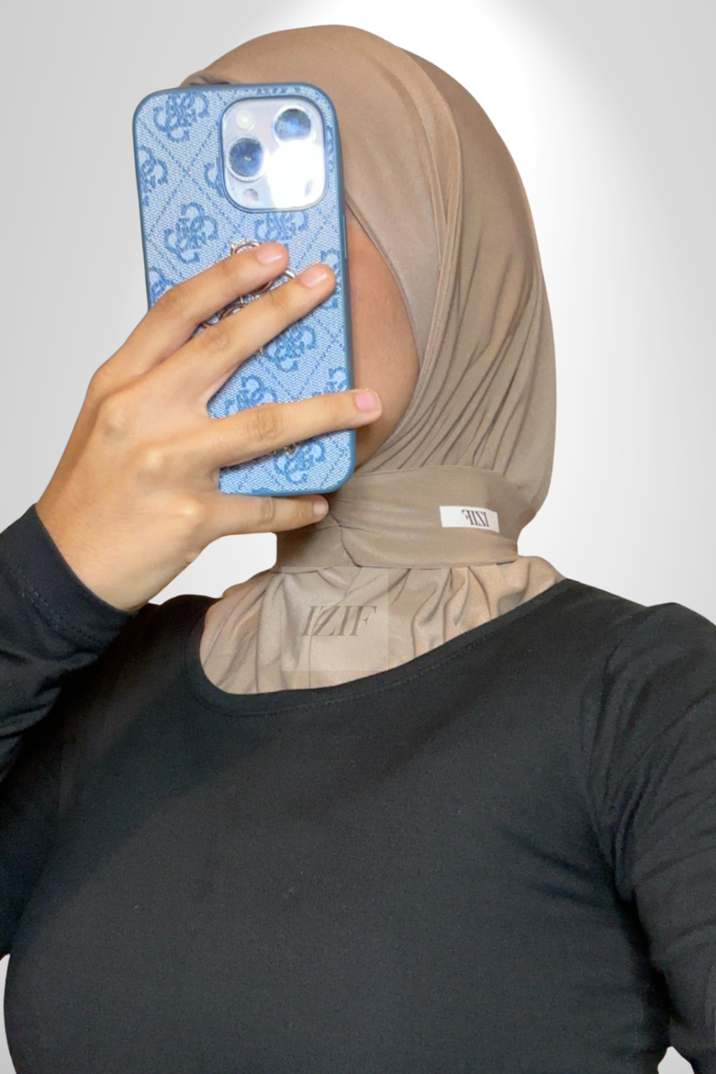 Cagoule Boutonné beige - Izifhijab