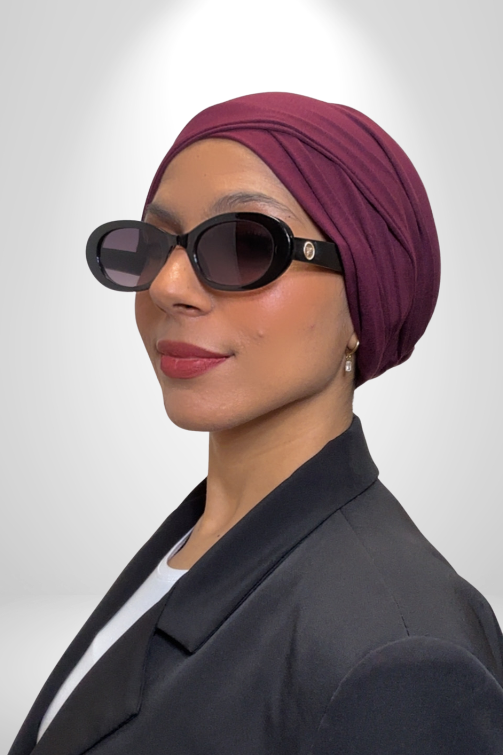 Bonnet turban bordeaux - Izifhijab