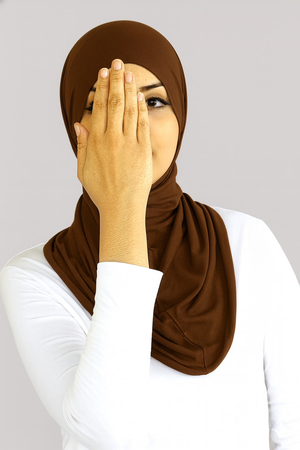 Cagoule izifhijab Brun marron