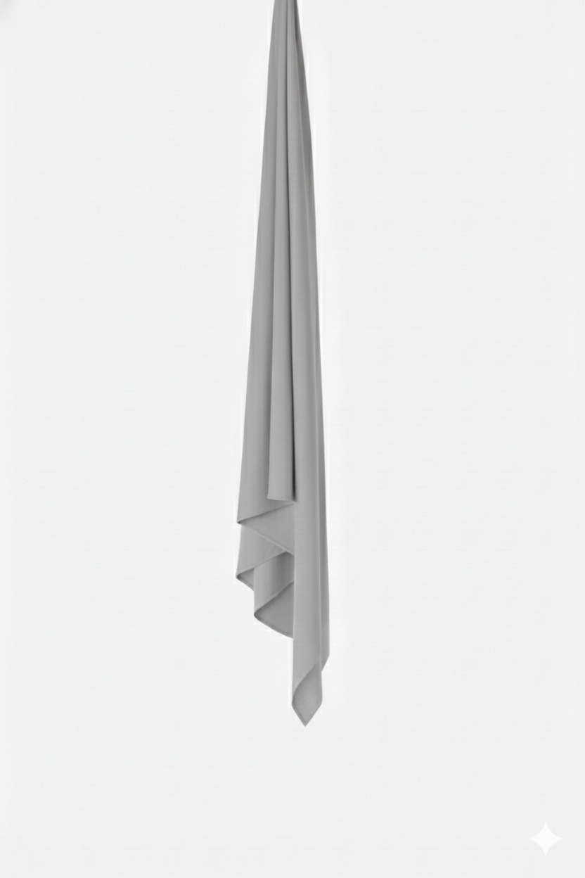Hijab jersey  liquide gris claire