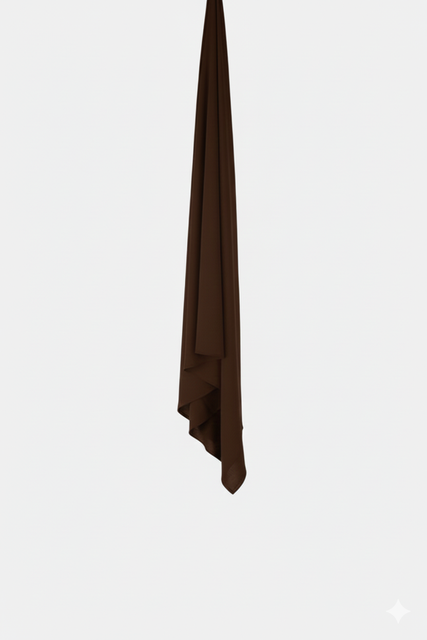 Cagoule modal  a enfiler brun chocolat - Izifhijab
