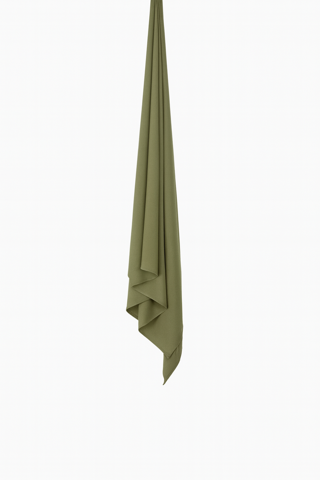 Hijab jersey liquide vert kaki - Izifhijab